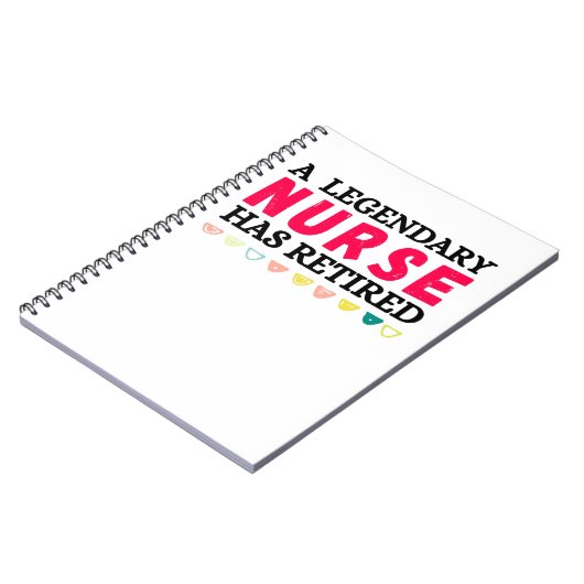 eine legendäre Krankenschwester ist in Rente gegan Notizblock (Linke Seite)
