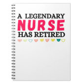 eine legendäre Krankenschwester ist in Rente gegan Notizblock (Vorderseite)