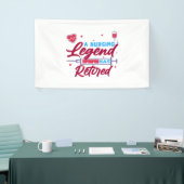 Eine Legende der Krankenpflege hat "Remüde" Banner (Messeveranstaltung)