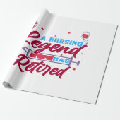 Eine Legende der Krankenpflege hat "Remüde" Geschenkpapier (Ungerollt)