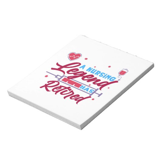 Eine Legende der Krankenpflege hat "Remüde" Notizblock (Rotiert)