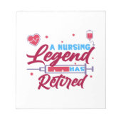 Eine Legende der Krankenpflege hat "Remüde" Notizblock (Vorderseite)