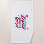 Eine Legende der Krankenpflege hat "Remüde" Strandtuch (Vorderseite)