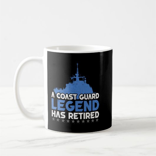 Eine Legende der Küstenwache hat den USCG-Veteran Kaffeetasse (Links)