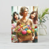 Eine Leinwand der Dankbarkeit Einladung (Stehend Vorderseite)