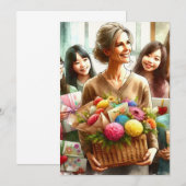 Eine Leinwand der Dankbarkeit Einladung (Vorne/Hinten)