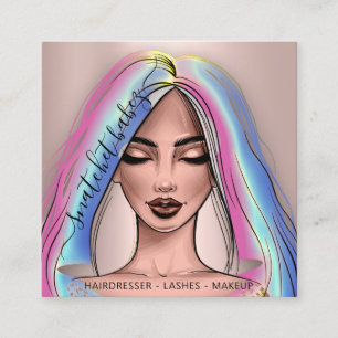 Eine Leinwand der Kreativität: Karte, die sich wie Quadratische Visitenkarte