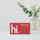 Eine leistungsstarke Hi - Modern Business Card - R Visitenkarte (Stehend Vorderseite)