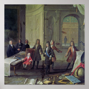 Eine Lektion für den jungen Louis XV Poster