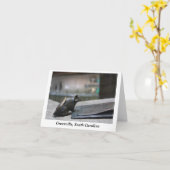 Eine lernbegierige Maus Karte (Gelbe Blume)