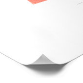 Eine Letter Monogram White Orchias und Pampas Gras Poster (Ecke)