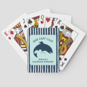Eine letzte Cast Navy Fishing Bachelor Party Spielkarten (Rückseite)
