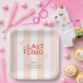 Eine letzte Fling-Bachelorette Pappteller (Party)