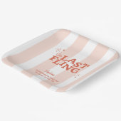 Eine letzte Fling-Bachelorette Pappteller (Gewinkelt)