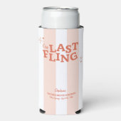 Eine letzte Fling-Bachelorette Selters Dosenkühler (Seltzer Vorderseite)