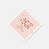 Eine letzte Fling-Bachelorette Serviette (Ecke)