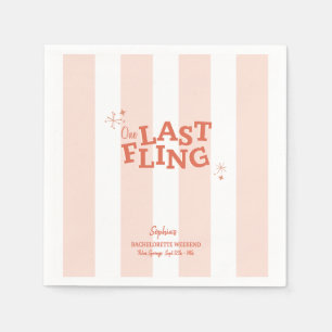Eine letzte Fling-Bachelorette Serviette
