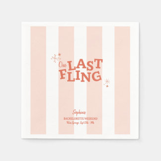 Eine letzte Fling-Bachelorette Serviette