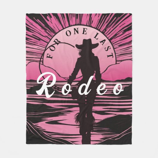Eine letzte Rodeo Bachelorette Fleecedecke (Vorderseite)