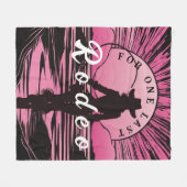 Eine letzte Rodeo Bachelorette Fleecedecke (Vorderseite (Horizontal))