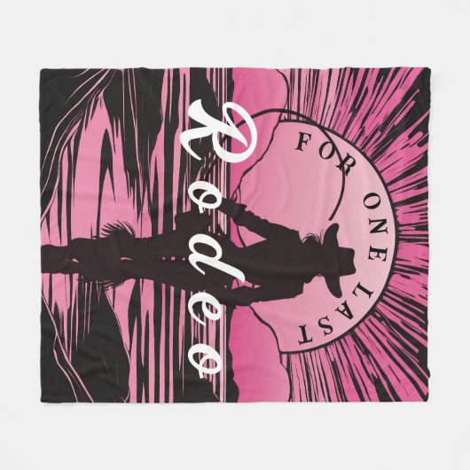 Eine letzte Rodeo Bachelorette Fleecedecke (Vorderseite (Horizontal))