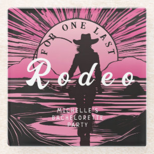 Eine letzte Rodeo Bachelorette Glasuntersetzer
