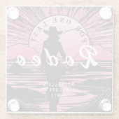 Eine letzte Rodeo Bachelorette Glasuntersetzer (Rückseite)