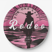 Eine letzte Rodeo Bachelorette Pappteller (Vorderseite)