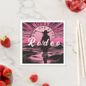 Eine letzte Rodeo Bachelorette Serviette (Beispiel)