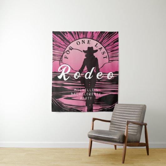 Eine letzte Rodeo Bachelorette Wandteppich (Beispiel)