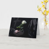 Eine letzte Rose Karte (Gelbe Blume)