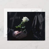 Eine letzte Rose Postkarte (Vorne/Hinten)
