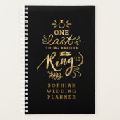 EINE LETZTE SACHE VOR DEM RING PLANER (Vorderseite)