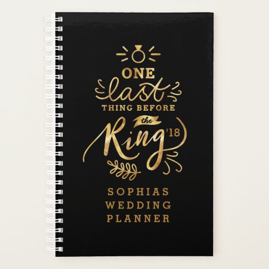 EINE LETZTE SACHE VOR DEM RING PLANER (Vorderseite)