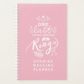 EINE LETZTE SACHE VOR DEM RING PLANER (Vorderseite)