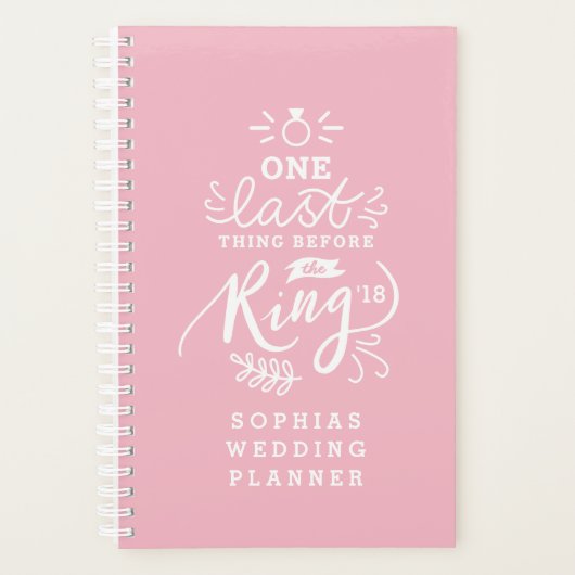 EINE LETZTE SACHE VOR DEM RING PLANER (Vorderseite)