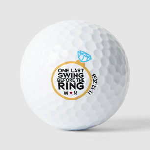 Eine letzte Swing vor dem Ring - Bachelor Party Golfball