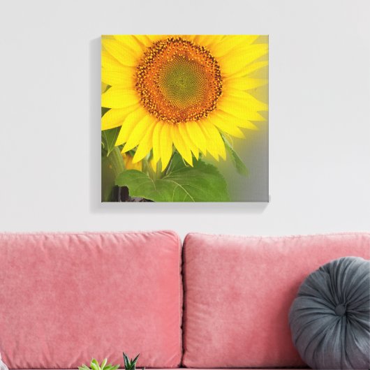 eine leuchtende Sonnenblume Leinwanddruck (Insitu (Wohnzimmer))