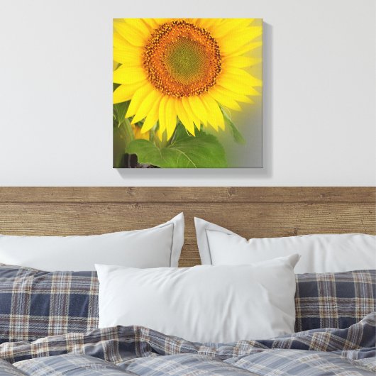 eine leuchtende Sonnenblume Leinwanddruck (Insitu (Schlafzimmer))