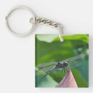 Eine Libelle der Art Slaty Skimmer Schlüsselanhänger