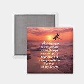 Eine Libelle, die mich daran erinnert Magnet (Vorderseite/Rückseite)