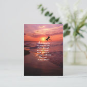 Eine Libelle, die mich daran erinnert Postkarte (Stehend Vorderseite)