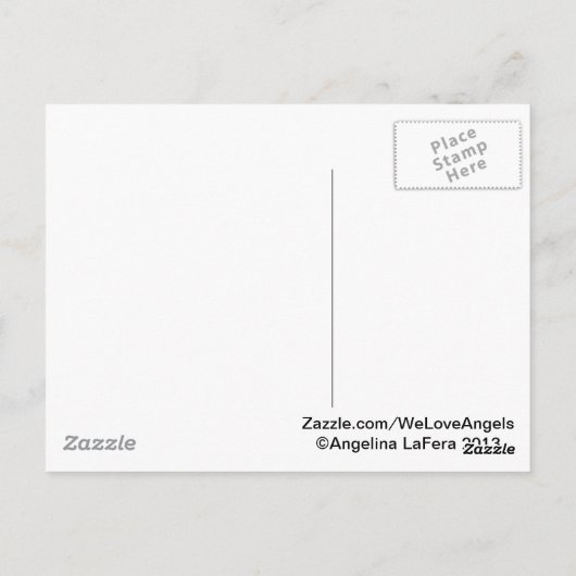 Eine Libelle, die mich daran erinnert Postkarte (Rückseite)