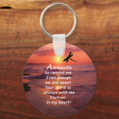 Eine Libelle, die mich daran erinnert Schlüsselanhänger (Vorderseite)