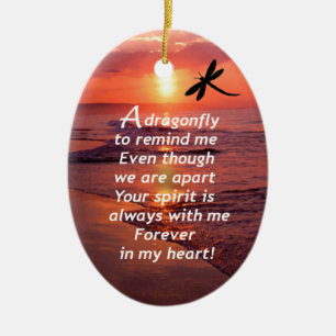 Eine Libelle, zum ich zu erinnern Keramik Ornament