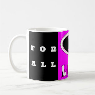 Eine Liebe brüchig rosa sagt es laut Kaffeetasse
