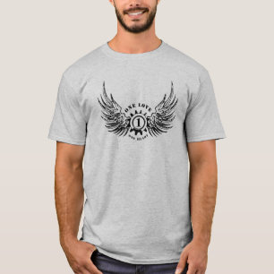 Eine Liebe, das ein T-Shirt der Herz-Männer