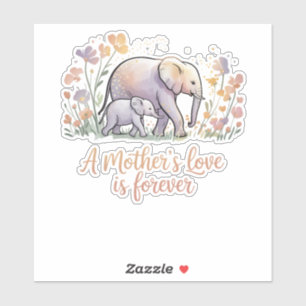 Eine Liebe der Mütter ist für immer Pastel des Mut Aufkleber