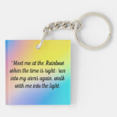 Eine Liebe, die dauert: Pets Memorial 1 Foto Nickn Schlüsselanhänger (Rückseite)