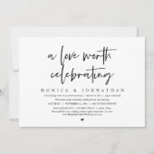 Eine Liebe, die es wert ist zu feiern, Hochzeit zu Einladung (Vorderseite)